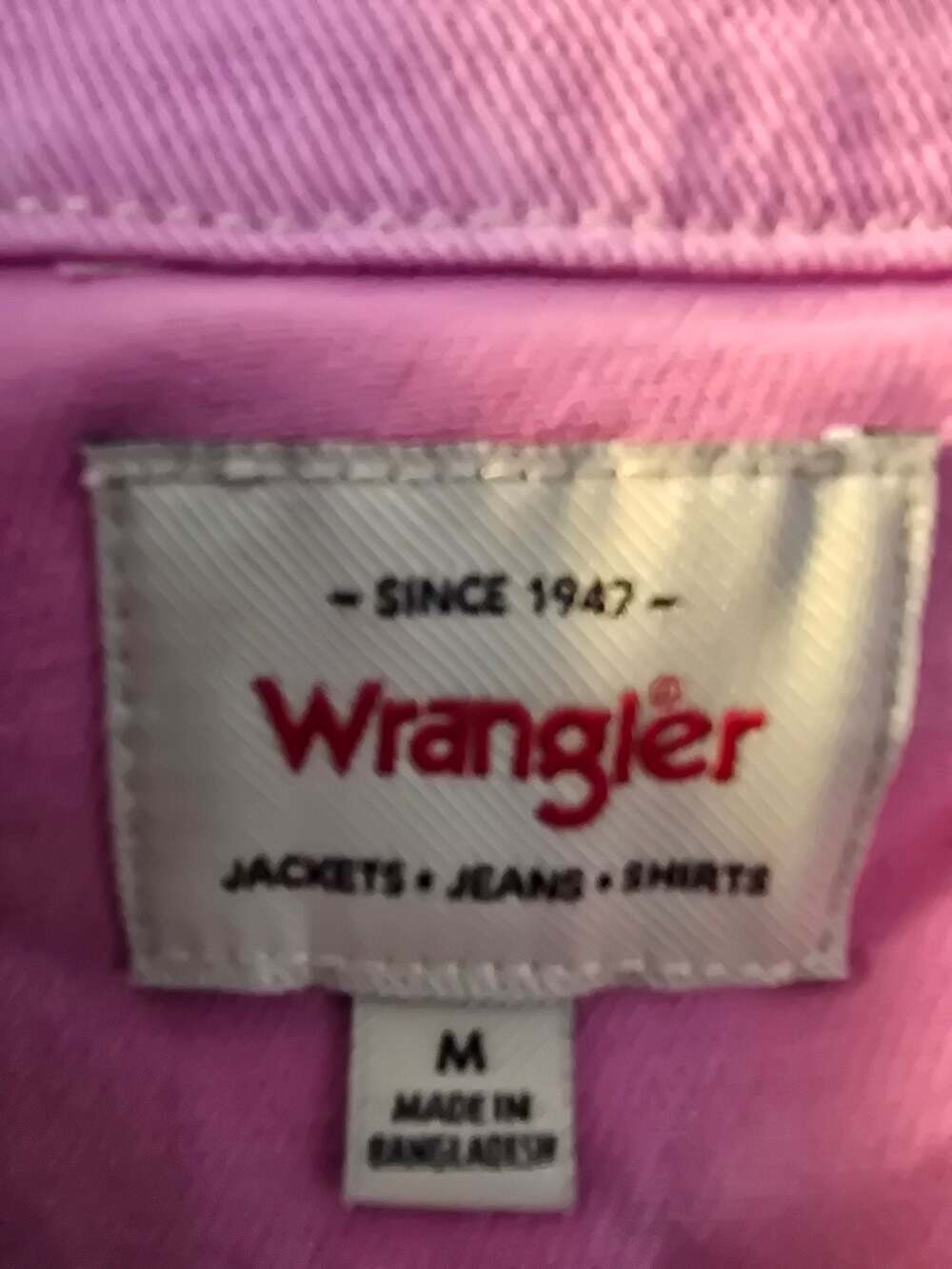 Wrangler Pink Cropped Jean Jacket - Picture 4 of 5